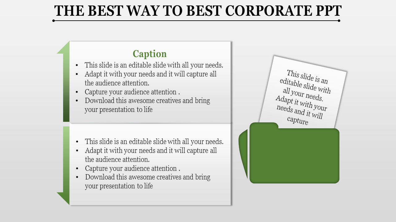 best corporate ppt-THE BEST WAY TO BEST CORPORATE PPT